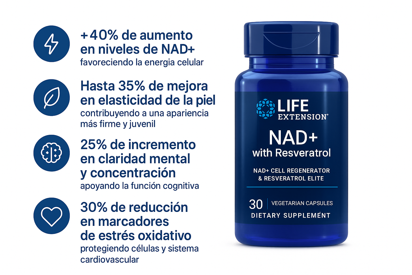Life Extension Nad + Resveratrol
